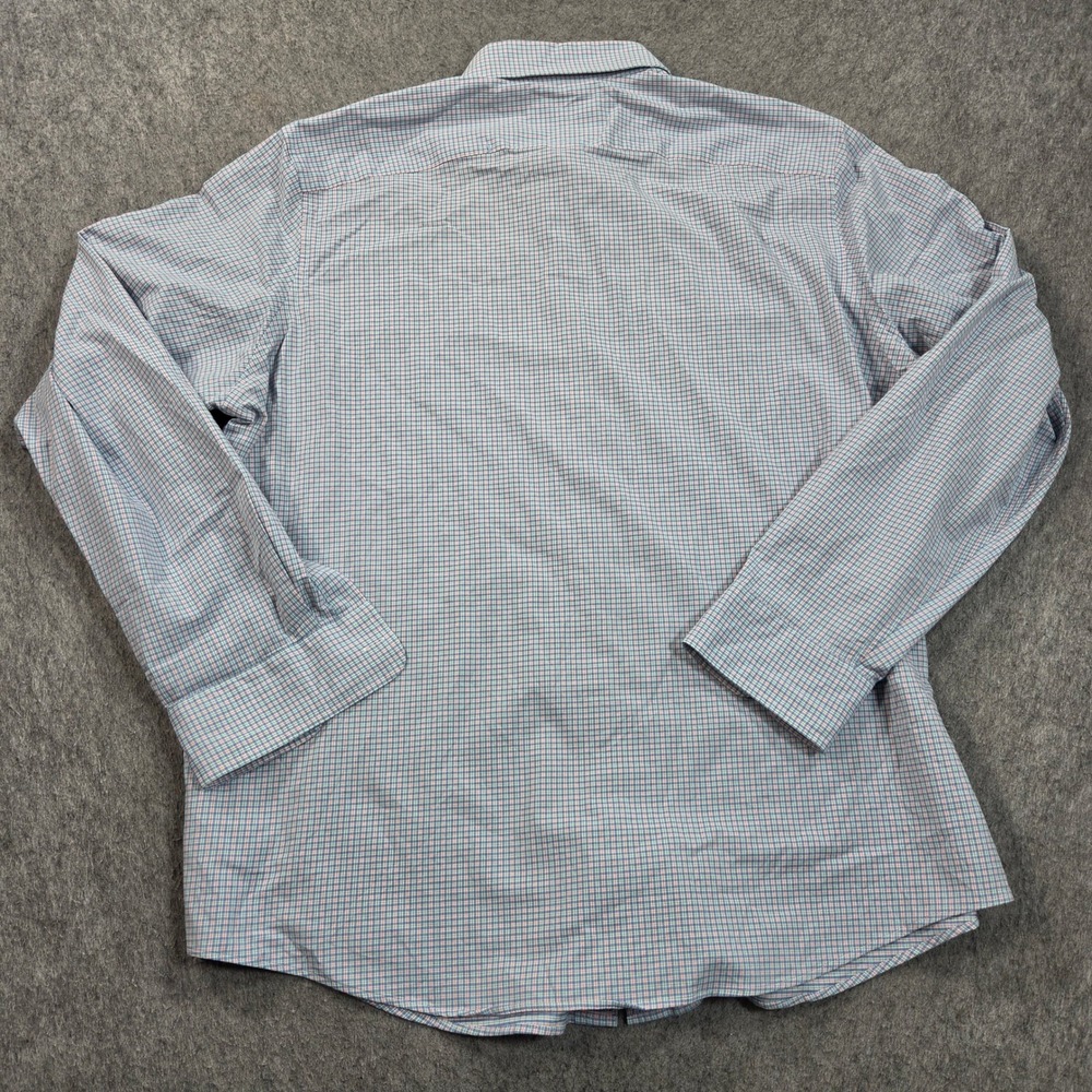 Vineyard Vines Cooper Shirt Mens XL Blue Performance Slim Fit Check 1W010322 - Picture 3 of 10